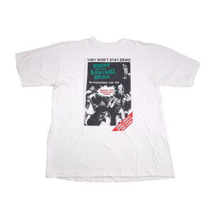 Vintage Night Of The Living Dead Horror Movie Shirt Mens L 1993 25th Anniversary